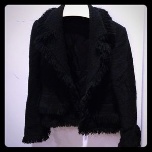 Black tweed blazer